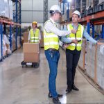 Group of worker working in warehouse